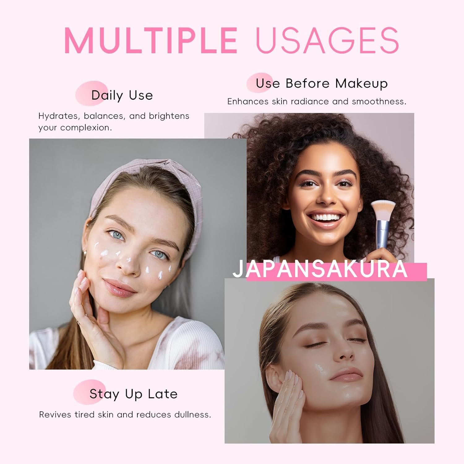 LAIKOU Sakura Skincare Set for Teen Girls, Complete 34PCS Face Care Kit, Christmas Pamper Gift Set for Women & Teenage Girls, Hydrating & Nourishing Travel-Friendly Daily Facial Skincare Routine - Image 11