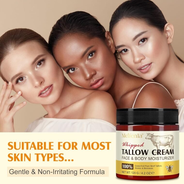 Beef Tallow for Skin,Meifenla Tallow and Honey Cream Natural Tallow Face Moisturizer, Organic Hydrating Beef Tallow Balm Deeply Moisturizing for Face & Body Skin Care - Image 7