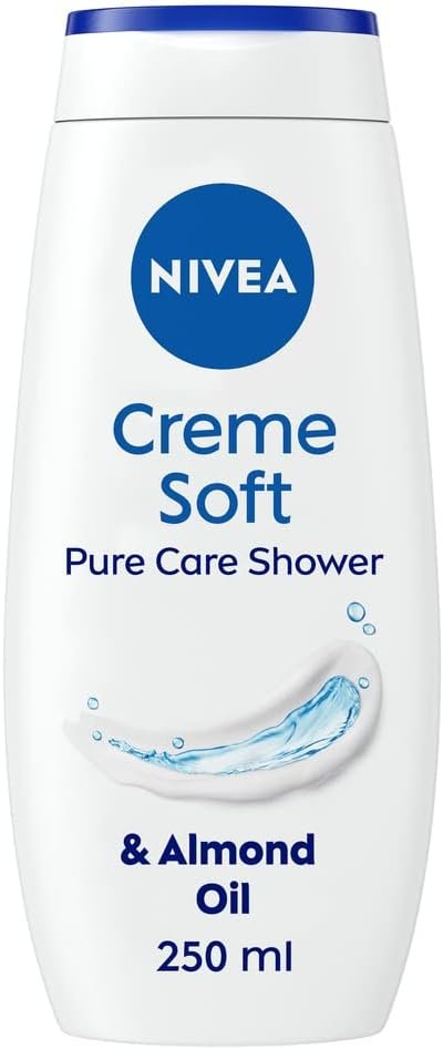 NIVEA Care Shower Creme Soft (250 ml) Enriched with Almond Oil, Moisturising Gel Body Wash, Skin Moisturiser with Mild Scent