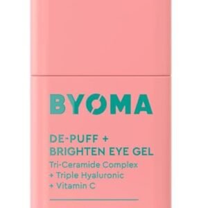 BYOMA De-Puff and Brighten Eye Gel (20ml) Lightweight Gel Cream for Dark Circles, Puffiness and Wrinkles - Under Eye Cream With Hyaluronic Acid and Vitamin C - Barrier Repair Skincare