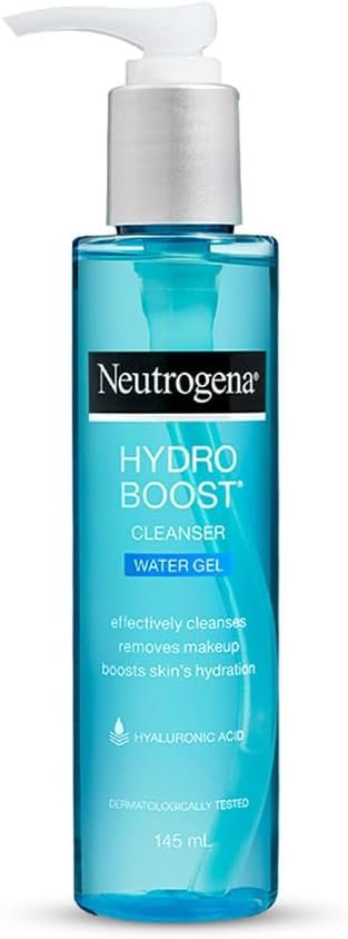 Neutrogena Hydro Boost Water Gel Facial Cleanser, with Hyaluronic Acid for Dry or Dehydrated Skin 200ml