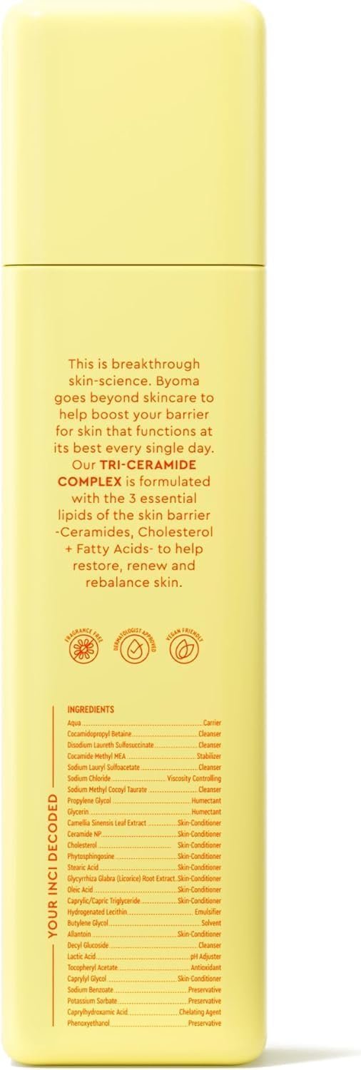 BYOMA Travel Size Creamy Jelly Cleanser (60ml) Hydrating Facial Cleanser for Skin Barrier Repair -Tri-Ceramide Face Wash for All Skin Types - Gently Removes Makeup and Excess Oil - Image 7