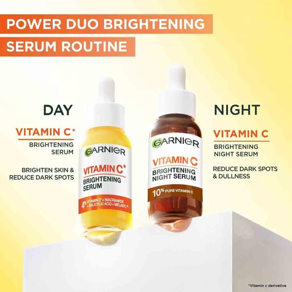 Garnier SkinActive Vitamin C Brightening Serum for Face, with Vitaminc C, Niacinamide & Salicylic Acid, Brightens Skin, Reduces Dark Spots & Evens Skin Tone, Serum 30ml - Image 8