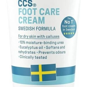 CCS Professional Foot Care Cream 60 ml - Moisturise and Protect Dry and Callused Feet, Contains 10% Urea and Eucalyptus Oil, Clinically Tested, Suitable for Diabetics