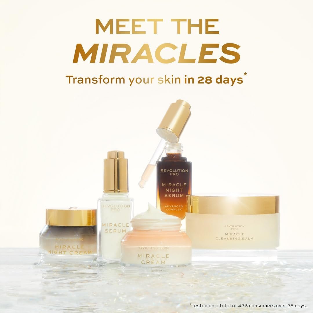 Revolution Pro, Miracle Cream, Hydrating & Beautifying Face Cream, Reduces Dull Complexions, Lightweight Formula, Contains Hyaluronic Acid & Niacinamide, 50 ml - Image 2