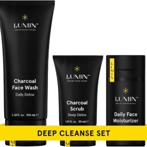 Lumin - Smooth Operator Detox Trio - Mens Skin Care Kit, Mens Face Care Kit for Men, Skincare Kit for Men, Skin Care for Men Gift Set, Face Skin Care for Men, Mens Facial Care