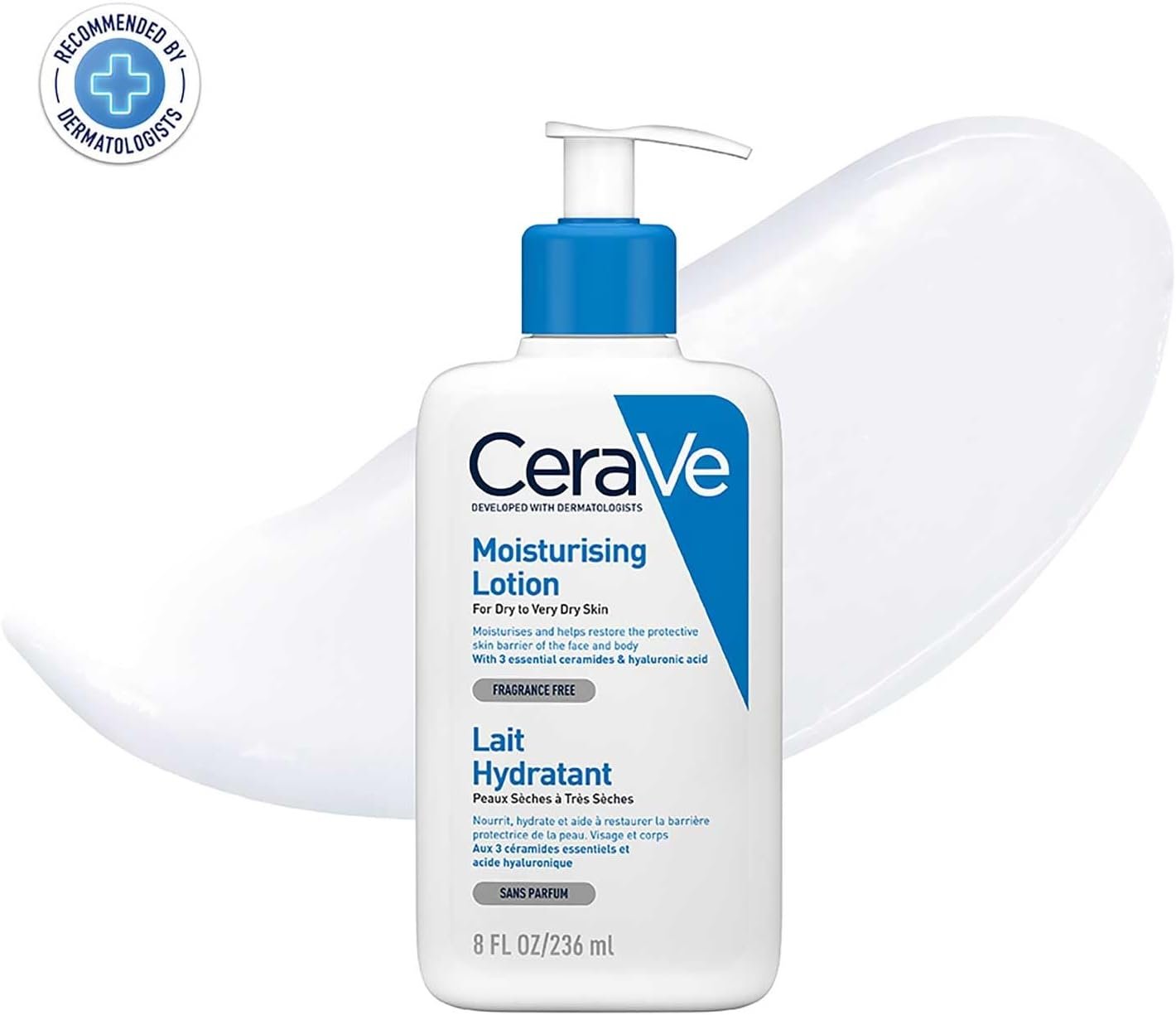CeraVe Moisturising Lotion, Face & Body, With 3 Essential Ceramides & Hyaluronic Acid, For Dry to Very Dry skin - Image 12