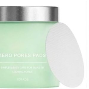 Zero Pore Pads – Deep Cleansing & Pore Minimizing – Dual-Textured Facial Toner Pads for Exfoliation – Gentle Exfoliation for Smooth, Clear Skin – Dermatologist Tested – 70 Pads (2 PCS, B)