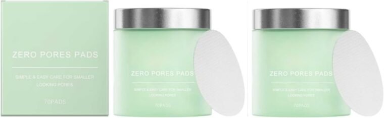Zero Pore Pads – Deep Cleansing & Pore Minimizing – Dual-Textured Facial Toner Pads for Exfoliation – Gentle Exfoliation for Smooth, Clear Skin – Dermatologist Tested – 70 Pads (2 PCS, B)