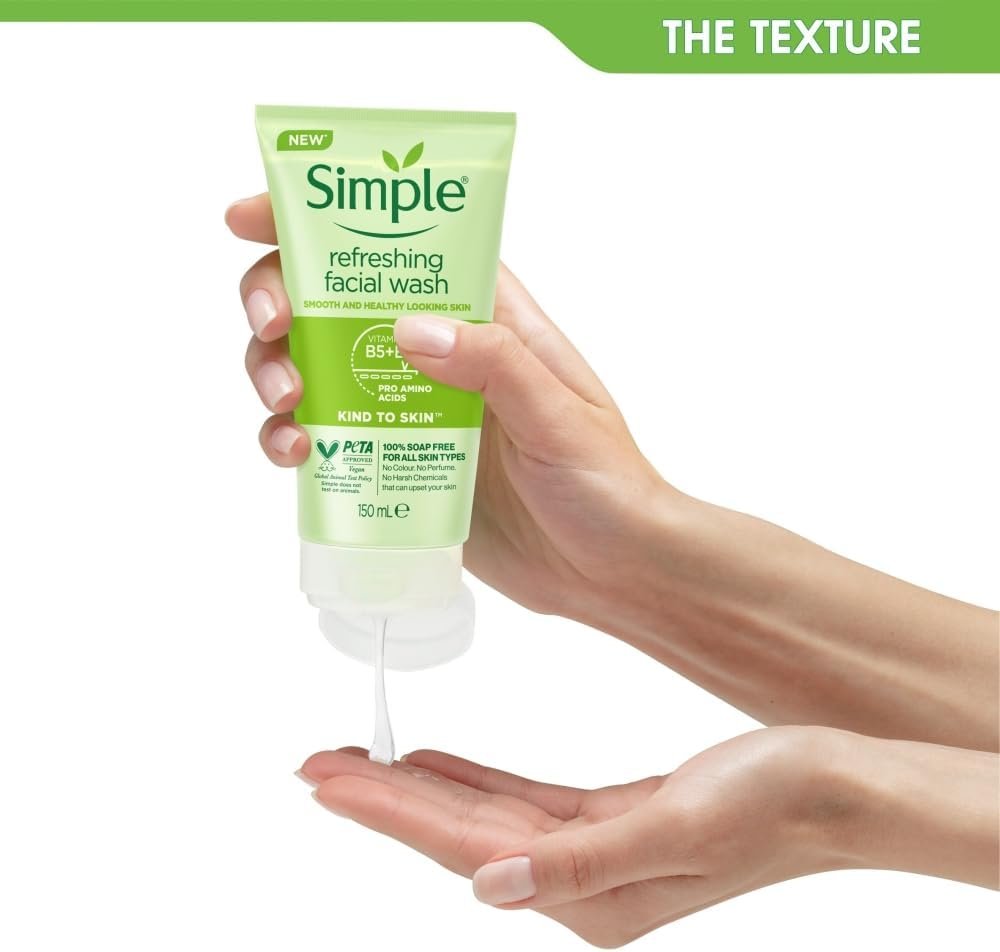 Simple Hydration Face Wash, Serum & Light Moisturiser Regime Bundle 3 Piece - Image 5