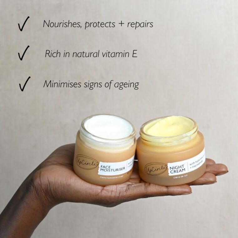 UpCircle Night Cream with Hyaluronic Acid + Niacinamide 55ml - Nourishing and Unscented for Sensitive Skin Anti-Ageing Properties - Vegan Cruelty-Free - Image 3