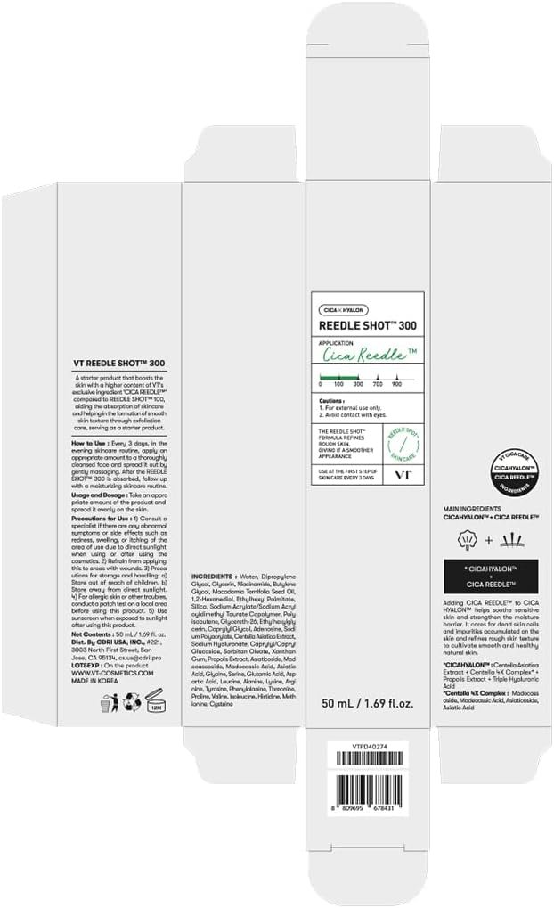 VT COSMETICS CICA Reedle Shot 300, Advanced Night Exosome, Microneedling Serum, Centella Asiatica, Hyaluronic Acid, Propolis, Soft Skin, Regeneration, Glass Skin, Korean Skin Booster 1.69Fl Oz (50ml) - Image 7