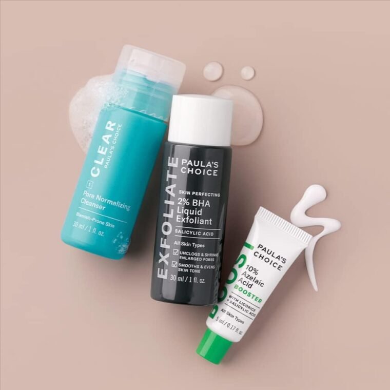 Paula's Choice Breakout Fighting Bestsellers - Facial Cleansing, Exfoliating & Treatment - Reduce Blemishes, Enlarged Pores & Blackheads - with Salicylic & Azelaic Acid - All Skin Types - Travel Size - Image 2
