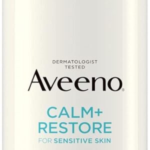 Aveeno CALM+RESTORE Re-Hydrating Night Cream (1 x 50ml), Fragrance-Free Face Care, Intensely Nourishes with Shea Butter & Prebiotic Oat, Suitable for Sensitive Skin