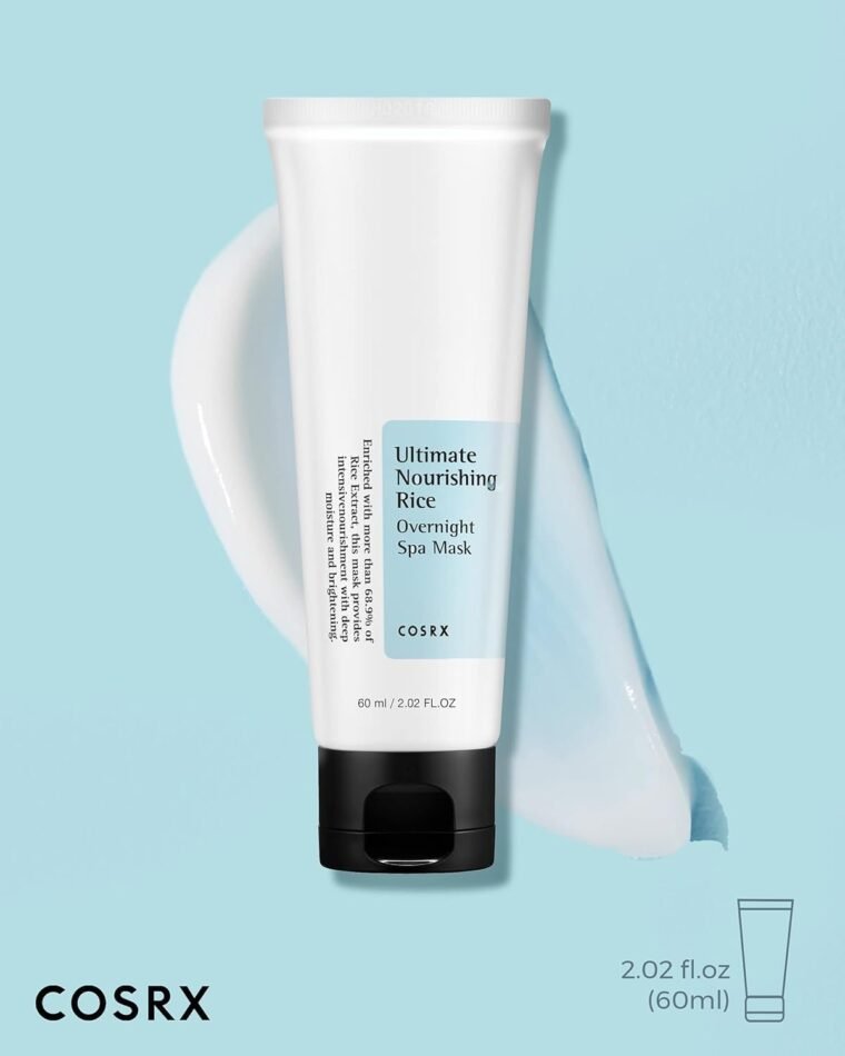 COSRX Ultimate Nourishing Rice Overnight Spa Mask, 60ml | Facial Moisturizer with Rice Extract and Niacinamide | Leave-on Face Mask | Korean Skincare - Image 8