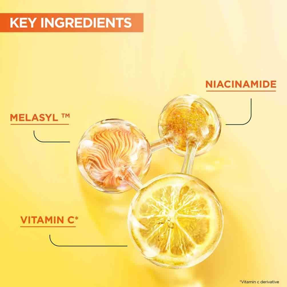 Garnier SkinActive Vitamin C Brightening Serum for Face, with Vitaminc C, Niacinamide & Salicylic Acid, Brightens Skin, Reduces Dark Spots & Evens Skin Tone, Serum 30ml - Image 5
