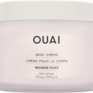 OUAI Body Cream, Melrose Place - Hydrating Whipped Body Cream with Cupuaçu Butter, Coconut Oil and Squalane - Softens Skin and Delivers Healthy-Looking Glow - Sulfate Free Skin Care (7.5 Oz)