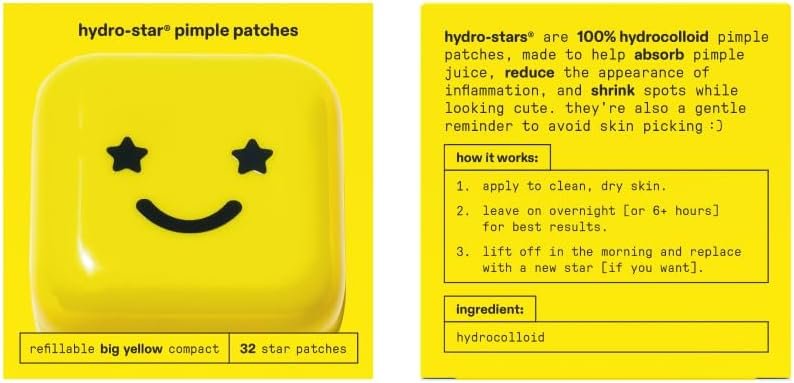 Starface World Hydro-Stars, Hydrocolloid Pimple Patches, Absorb Fluid and Reduce Redness, Cute Star Shape, Vegan and Cruelty-Free Skincare (32 Count) - Image 2