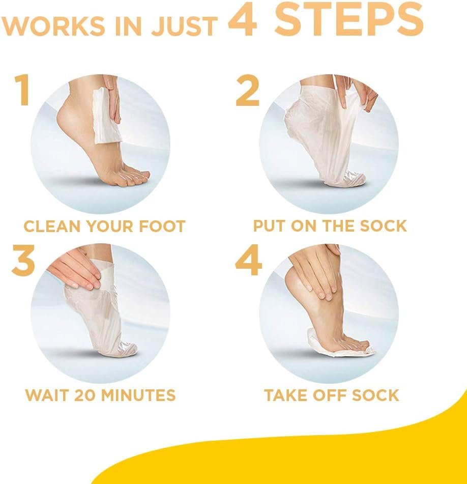 Scholl ExpertCare Dry Skin Foot Mask - Intensely Nourishing, Triple Oil Foot Mask with Urea and 3 Oils (Avocado, Argan, Jojoba) for up to 24-Hour Moisture, 1 Size, 1 Pair - Image 5