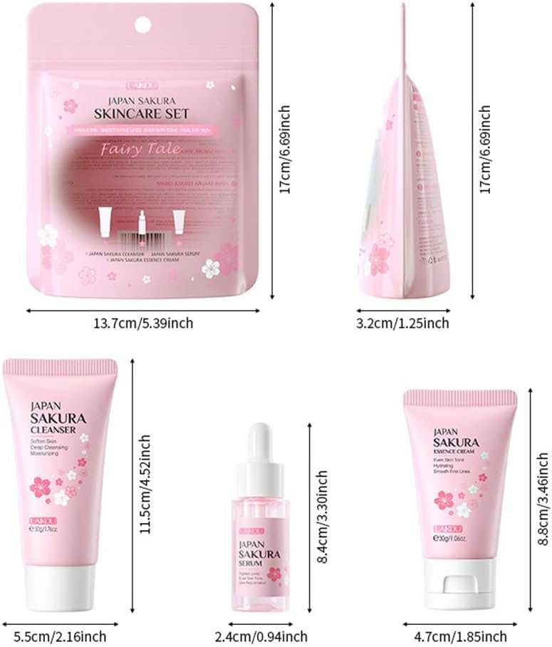 Skincare Gift Set for Teenage Girls - Skin Care Set Includes Cleanser,Serum,Essence Serum - Skin Daily Facial Care Beauty Products For Women (SetA-3Pcs) - Image 7