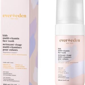 Evereden Kids Face Wash: Cool Peach, 100ml | Gentle Kids Skin Care | Non-toxic and Clean Ingredients | Multi-Vitamin Skin Care for Kids