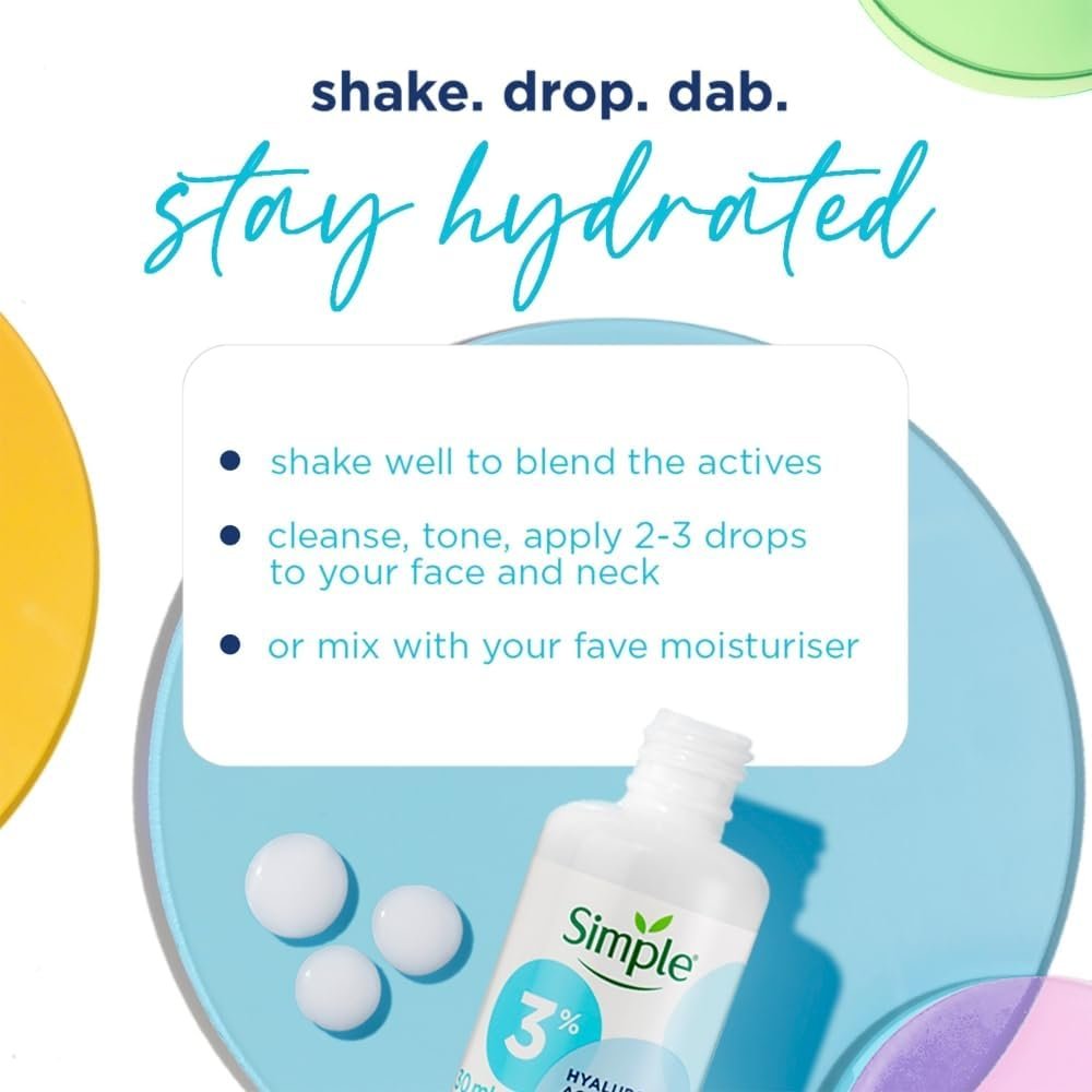 Simple Hydration Face Wash, Serum & Light Moisturiser Regime Bundle 3 Piece - Image 9