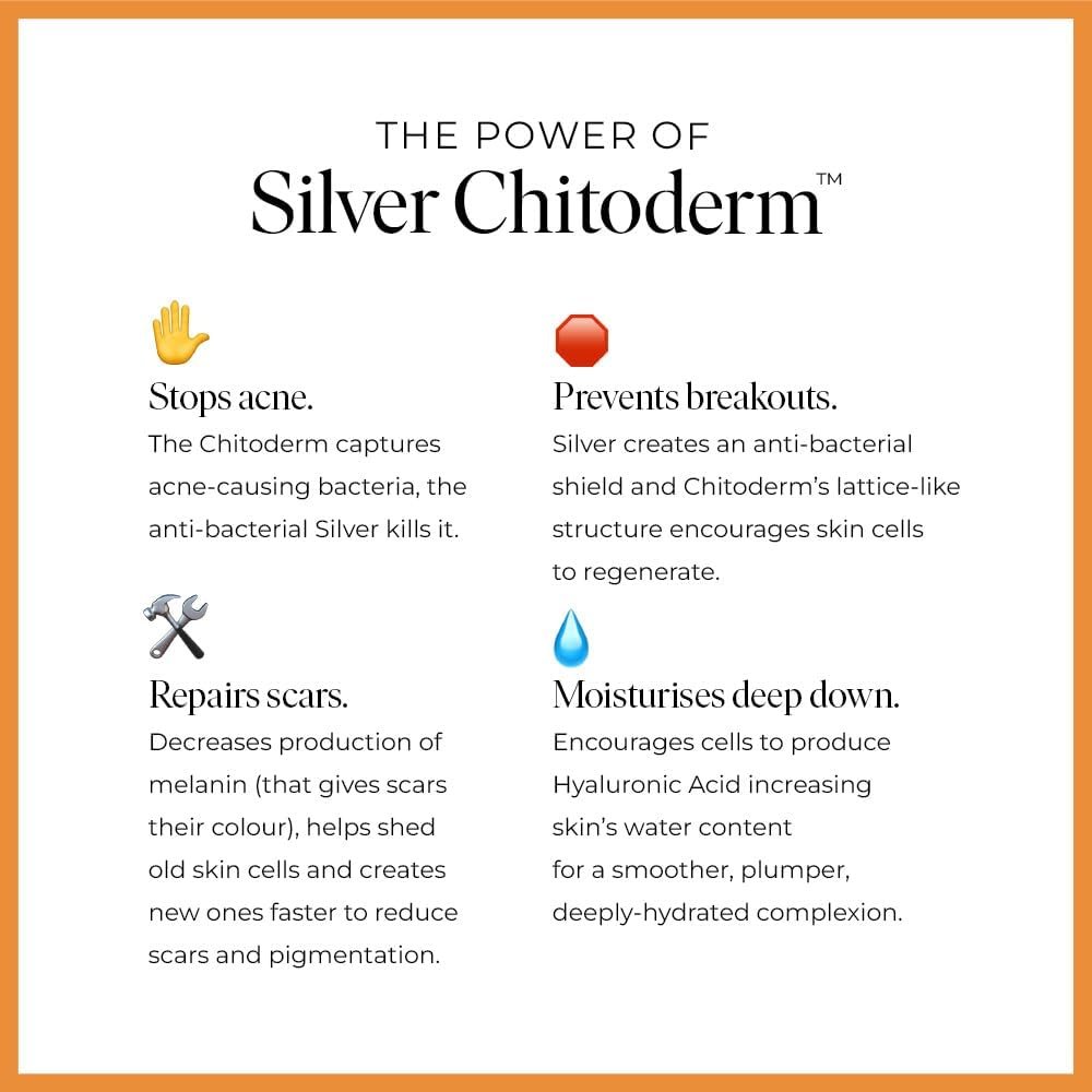 47 Skin Anti-blemish & scar repair Serum enriched with Silver Chitoderm for All Skin Types, Clear Skin Moisturiser, 50ml - Image 5