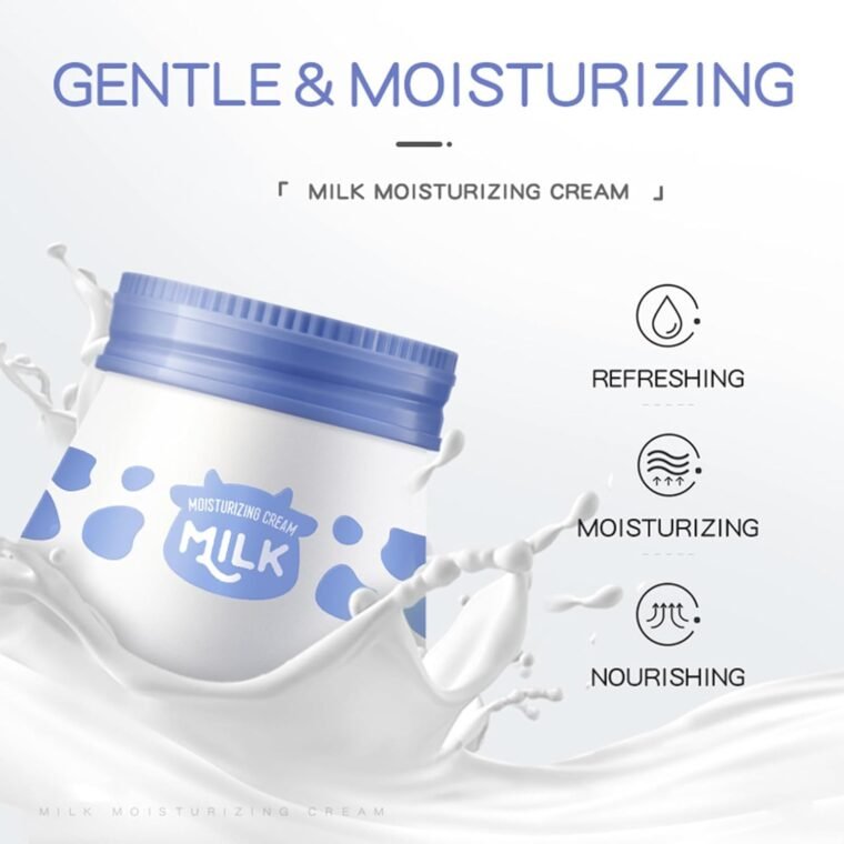 Milk Skin Care for Teenage Girls Gifts -Mothers Day Hamper - Gifts For Mum - Skin Care Sets & Kits With Cleanser,Eye Cream,Exfoliating Scrub, Sunscreen Cream,Hand Wax,Moisturizing Face Cream - Image 6