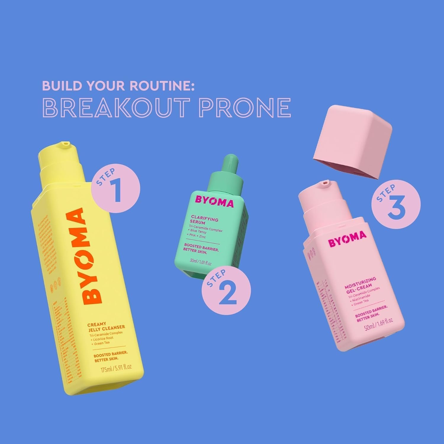 BYOMA Travel Size Creamy Jelly Cleanser (60ml) Hydrating Facial Cleanser for Skin Barrier Repair -Tri-Ceramide Face Wash for All Skin Types - Gently Removes Makeup and Excess Oil - Image 5