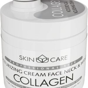 Skin Care Collagen 3-in-1 Moisturizer Face, Neck & Décolleté Cream - Treatment for Crepey Skin, Wrinkles and Sagging - Daily Lotion for All Skin Types (500ml)