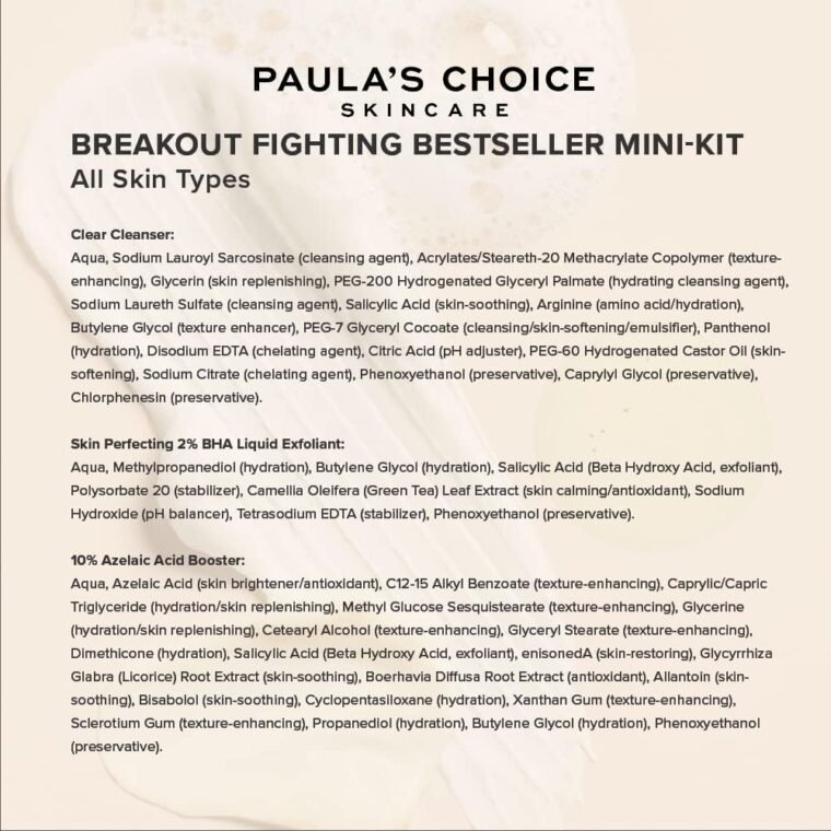 Paula's Choice Breakout Fighting Bestsellers - Facial Cleansing, Exfoliating & Treatment - Reduce Blemishes, Enlarged Pores & Blackheads - with Salicylic & Azelaic Acid - All Skin Types - Travel Size - Image 4