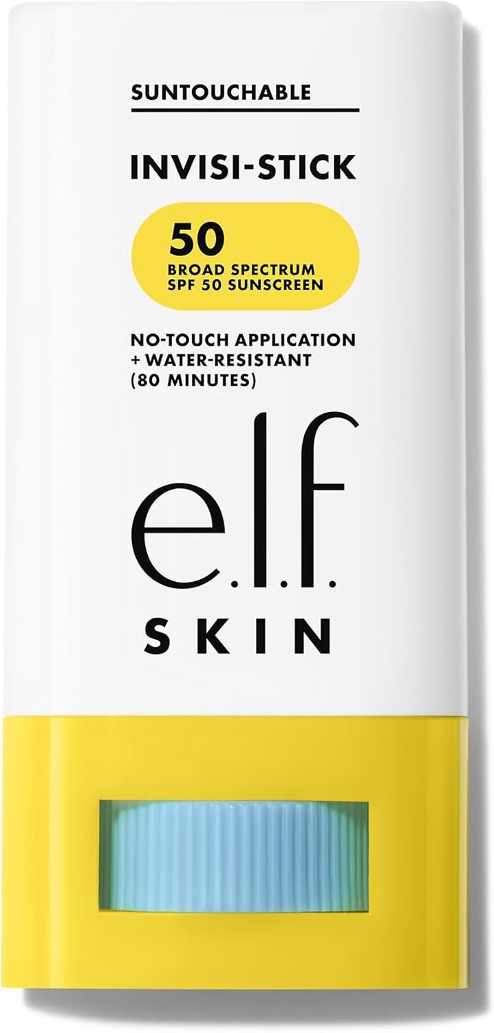 e.l.f. Suntouchable Invisi-Stick SPF 50, Sunscreen Stick for Face, Water Resistant, No White Cast, Non-Greasy Feel, Infused with Bisabolol & Sunflower Seed Oil, Vegan & Cruelty-Free - Image 3