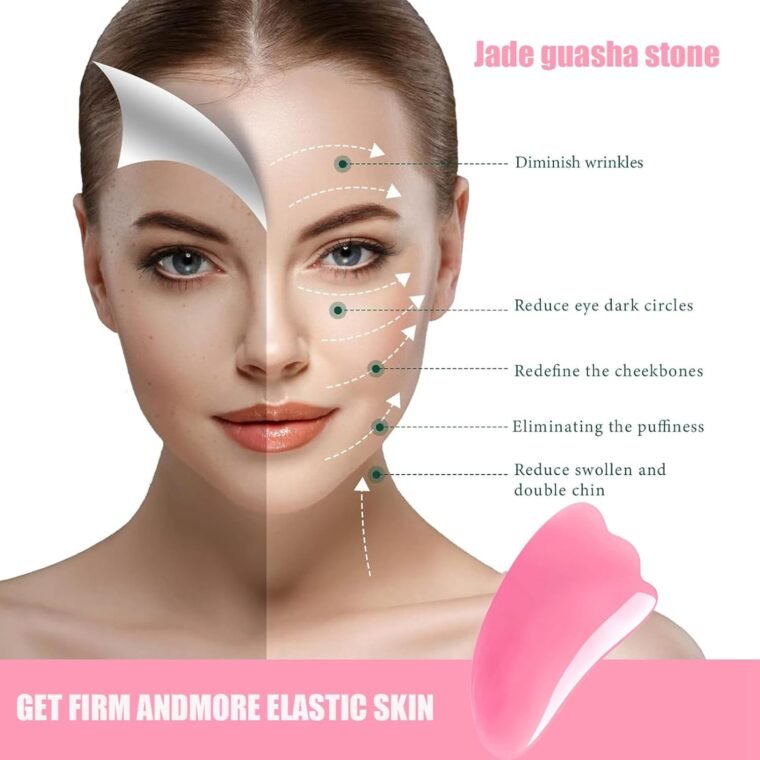 Skincare Set For Teenage Girls Gifts,Sakura Face Care Gift Set,Beauty Skin Care Sets&Kits for Women,Pamper Set Teen Girl Gifts, Toner, Cleanser, Cream,Facial Cleansing Brush, Face Guasha Tool - Image 7