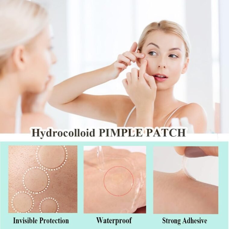 Zemolo 300pcs Pimple Patches Hydrocolloid Acne Stickers with Tea Tree Oil Spot Cover Patches Day & Night Whiteheads Acne Absorbing Blemish Patches Invisible Spot Treatment Stickers - Image 3