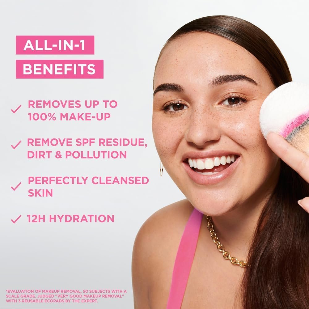 Garnier Micellar Cleansing Water, Gentle face Cleanser & Makeup Remover, Fragrance-Free, Vegan Formula, Suitable For All Skin Types, Even Sensitive, Skin Active, 700ml - Image 2