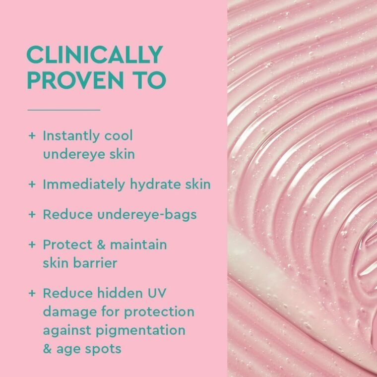 BYOMA De-Puff and Brighten Eye Gel (20ml) Lightweight Gel Cream for Dark Circles, Puffiness and Wrinkles - Under Eye Cream With Hyaluronic Acid and Vitamin C - Barrier Repair Skincare - Image 4