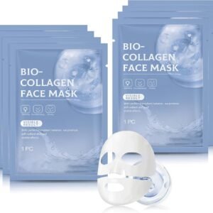 Collagen Face Mask, Collagen Deep Mask, Overnight Face Mask- Collagen Mask Hydrating Face Mask Sheet Mask - Face Masks Skincare Face Pack Anti Aging Face Mask Set (8)
