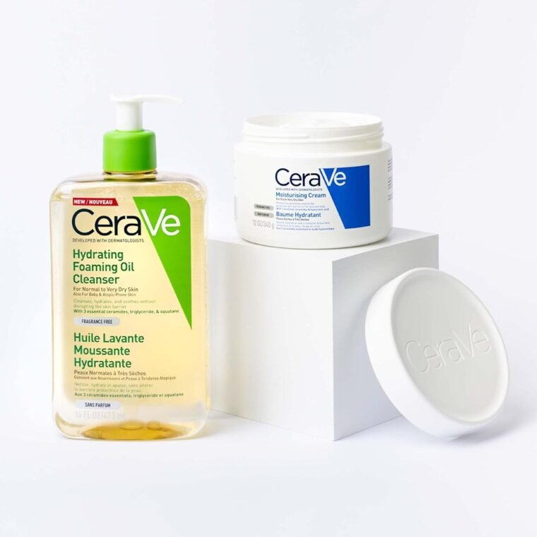 CeraVe Moisturising Cream, Face & Body, With 3 essential ceramides & hyaluronic acid, For dry to very dry skin, 454 g/16 oz - Image 4