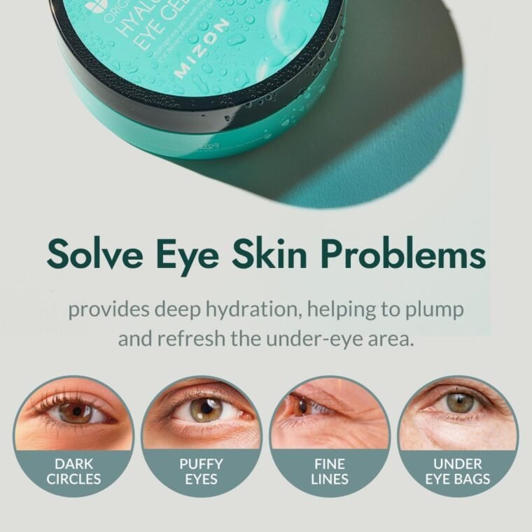 [MIZON] HYALURONIC ACID EYE GEL PATCH (x60) Korean Skincare - Eye treatment for Puffy Eyes - Eye Pads for Dark Circles - Under Eye Bags - Wrinkle Care - Moisturizing - Improves Elasticity - Image 5