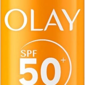 Olay Vitamin C Brighten & Glow 3in1 Moisturising Fluid SPF50+ Hydrating Skincare Moisturiser and Primer with Niacinamide, Provides Hydration, Glow, UV Protection, and Helps Correct Dark Spots, 50ml