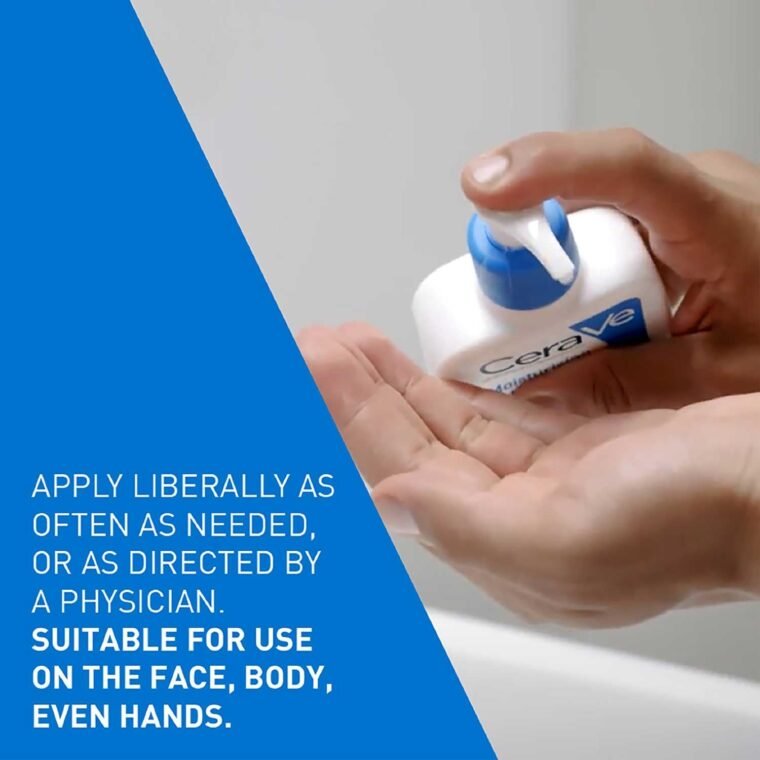 CeraVe Moisturising Lotion, Face & Body, With 3 Essential Ceramides & Hyaluronic Acid, For Dry to Very Dry skin - Image 9