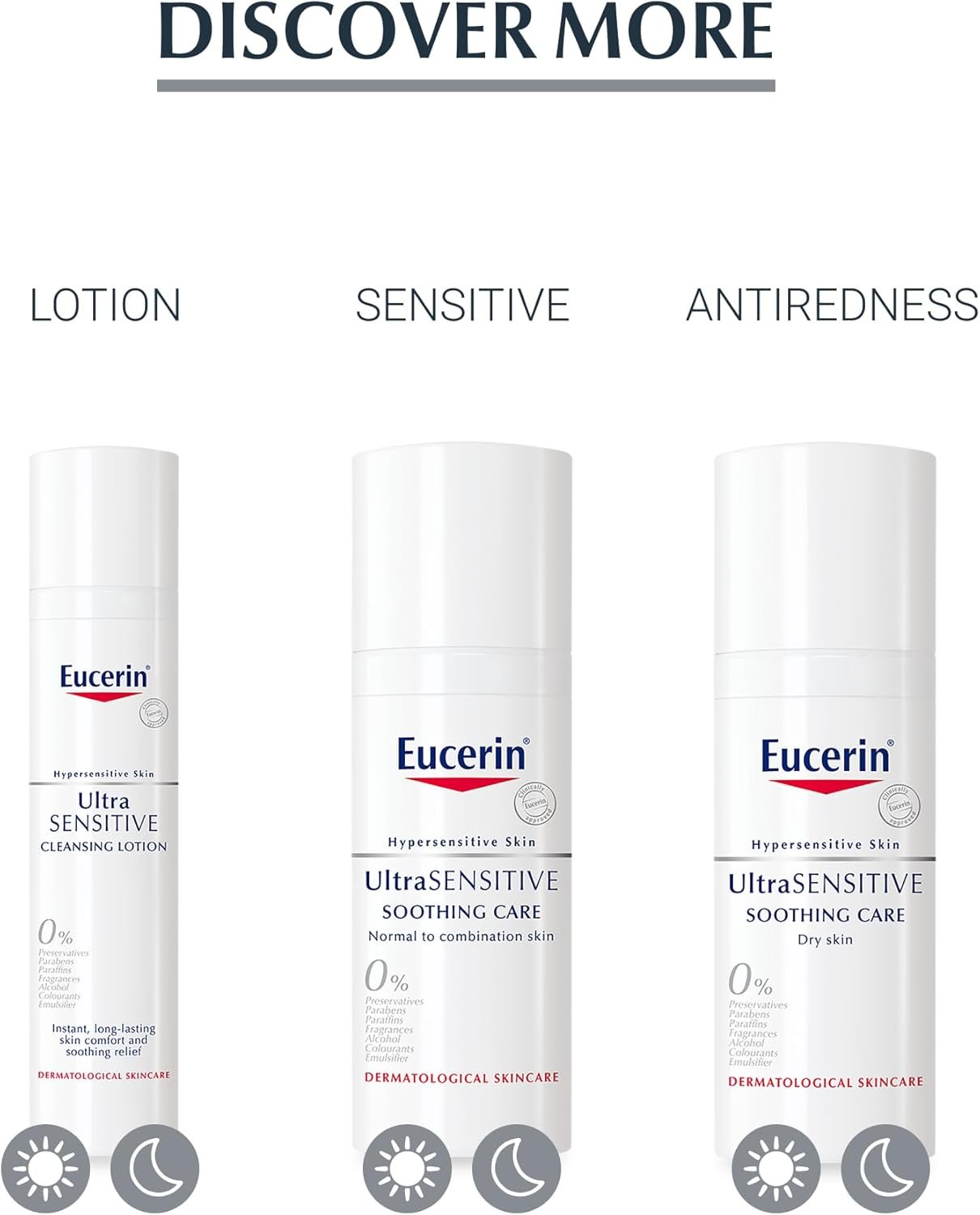 Eucerin UltraSensitive Soothing Care Day Cream (Dry Skin) 50ml, Face Cream for Sensitive and Hypersensitive Skin, Irritation Relief Face Moisturiser, Fragrance-Free - Image 7