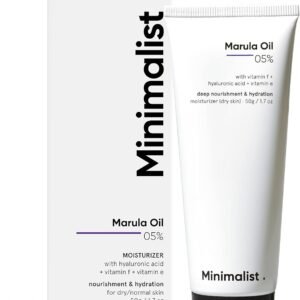 Minimalist Marula Oil 5% Face Moisturizer For Dry Skin With Hyaluronic Acid For Deep Nourishment & Hydration, For Men & Women, 50 g (Pack of 1)