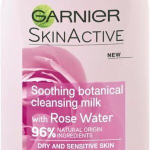 Garnier Natural Rose Water Cleansing Milk Sensitive Skin 200ml (Packaging may vary)