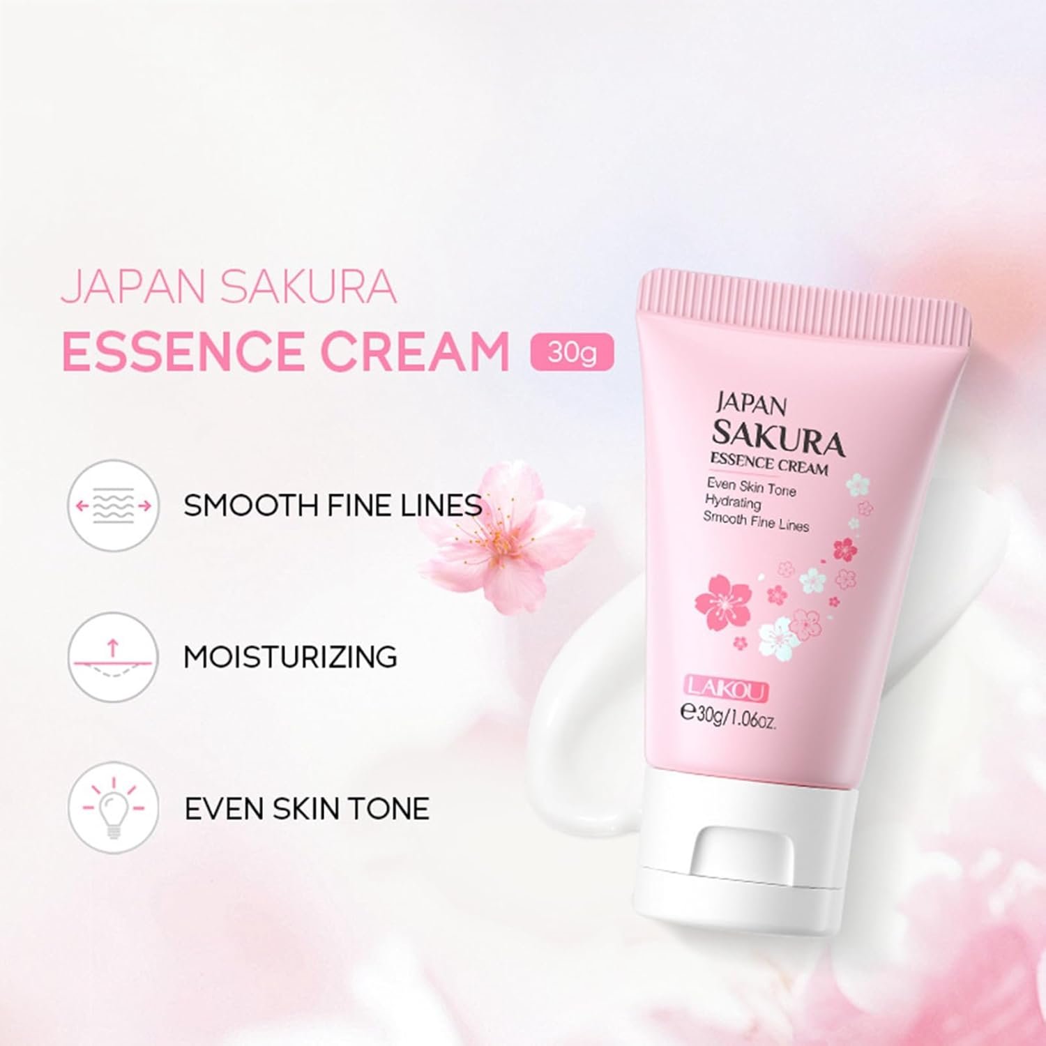 Skincare Set For Teenage Girls Gifts,Sakura Face Care Gift Set,Beauty Skin Care Sets&Kits for Women,Pamper Set Teen Girl Gifts, Toner, Cleanser, Cream,Facial Cleansing Brush, Face Guasha Tool - Image 5