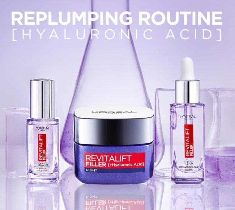 L’Oréal Paris Revitalift Filler Replumping Anti-Ageing Night Cream, Smooth Wrinkles, Moisturise, and Replumps Skin with Micro and Micro-Epidermic Hyaluronic Acid, 50ml - Image 6