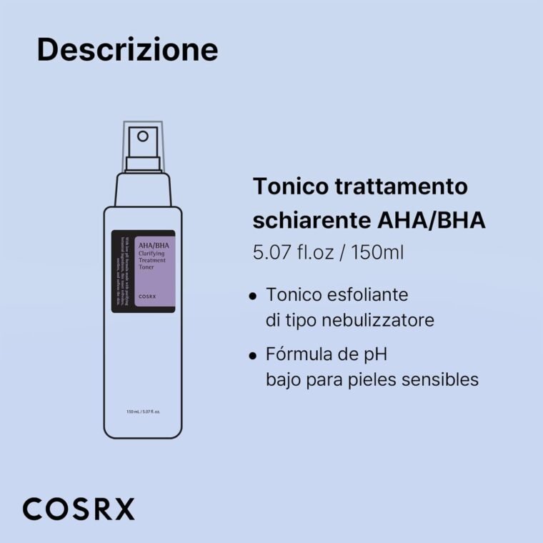 COSRX AHA/BHA Treatment Toner Facial Exfoliating Spray with Glycolic Acid, Blemish Control and Oil Balancing Korean Toner, Gentle Exfoliation and Minimizing Whiteheads and Pores Korean Skincare 150ml - Image 8