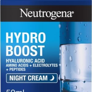 Neutrogena Hydro Boost Night Face Cream (1x 50ml), Night Cream With Hyaluronic Acid for Advanced Hydration for 72 Hours, Suitable for Dry Skin