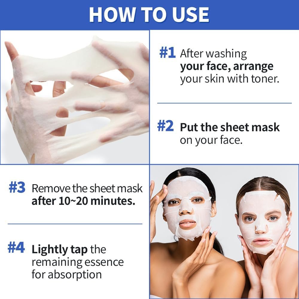 EUNYUL [PACK OF 8] Purity Sheet Mask Pack 8 Types Korean Skincare Facial Mask Pack - Image 8