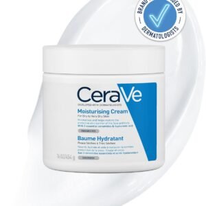 CeraVe Moisturising Cream, Face & Body, With 3 essential ceramides & hyaluronic acid, For dry to very dry skin, 454 g/16 oz